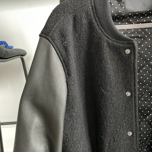 Joe’s/Julian Edelman collaboration. Leather and wool varsity bomber. - Picture 6 of 6